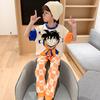 Pijamas para niños de comercio exterior, pantalones de manga corta de verano para niños, algodón, nuevos para niños, primavera y otoño, ropa para adolescentes, venta al por mayor