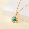 Collar Tohm Estilo Retro Transfronterizo Europeo y Americano para Mujer, Elegante y de Alta Gama, Cadena para Clavícula que No se Desvanece, Joyería de Acero Inoxidable al por Mayor