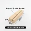 Portatarjetas de Madera Maciza de Haya Base para Etiqueta de Precio Base de Madera para Notas Soporte de Base de Madera Soporte para Inserción de Tarjetas de Notas Soporte para Señal