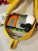 Nova Mochila de Veludo com Desenho Simples e Grande Capacidade para Alunos do Ensino Fundamental II e Médio, Mochila Casual Versátil Estilo Campus para Meninas