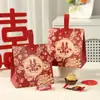 Caixa de Papel Estilo Chinês Retrô Caixa de Doces Sacola Casamento Minha Família Tem Boas Notícias 2026 Novo Modelo Caixa de Doces de Casamento Caixa Vazia