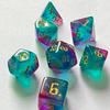 7 juegos de dados digitales multicolores camaleón de nueva fuente para Dungeons & Dragons, juego de mesa, exterior