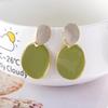 Pendientes de plata S925 con forma de flor de circón y aguja para mujer, elegantes y frescos, sencillos y cortos, con forma de pétalo.