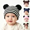Gorro de Bebé para Primavera, Otoño e Invierno Gorro de Bebé Mickey Gorro con Orejas de Mickey Mouse de Punto Gorro de Doble Capa Cálido Forma de Animal