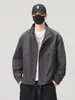 2026 Nova Jaqueta Curta com Gola Alta Masculina Outono Solta Versátil Roupa Exterior Casual Top Jaqueta Leve para Negócios Outono