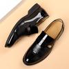 Venta Directa de Fábrica Zapatos de Cuero Brillante para Hombre, Uso Casual Formal, Zapatos para Hombre con Aumento Interno de Altura, Dropshipping