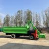 Caminhão Pá de Esterco de Quatro Rodas Cinco Vias Hidráulico Auto-Descarregável Máquina de Limpeza de Esterco de Vaca Galpão de Esterco de Gado Máquina de Limpeza de Três Rodas