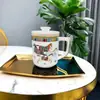 Taza de Porcelana de Hueso con Tapa Coladora para Té, Adecuada para Hoteles, Clubes, Oficinas, Regalos, Taza de Cerámica Marca Kyv Aima