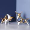 Adornos nórdicos creativos de vaca para el hogar, sala de estar, mueble de TV, vinoteca, decoración, artesanías, decoración abstracta de animales.