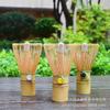 Batidor de Té Japonés Herramientas para Matcha Ceremonia del Té Cara Sonriente Cepillo para Matcha Accesorios de Té Batidor de Bambú Decoración 100 Púas para Preparación de Té