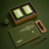 Nueva Caja de Regalo de Té Verde de Nueve Compartimentos Caja Vacía para Medio Kilo de Longjing, Biluochun, Xinyang Maojian, Caja de Empaque Personalizable