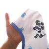Ropa infantil al por mayor mameluco de bebé manga corta sin huesos traje de gateo estilo verano estampado de muestra algodón puro mameluco personalización