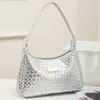 Bolsa Tote Grande de Alta Qualidade para o Dia a Dia de Mulheres 2025 Novo Padrão Trançado Bolsa de Mão Tendência Moda Bolsa de Ombro Único Axila