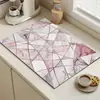 Tapete de Goma para Drenaje de Cocina, Tapete Protector de Mesa Aislante de Calor Sin Lavado, Tapete Drenante Absorbente de Agua, Aceite y Resistente a la Suciedad para Borde de Fregadero