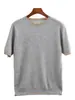 Outono Inverno 2026 Novo Suéter Masculino de Lã Manga Curta Gola Redonda Blusa Color Block Pulôver Solto Suéter de Tricô Casual Masculino