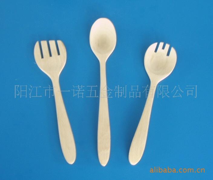 Q-019竹木餐具,木刀,木叉,木勺,木碗