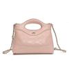 Bolso de Mano Horizontal Panda Blanco y Negro Puntadas de Color Contrastante Cadena Texturizada Bolso Cruzado Bolso de Mujer Versátil Bolso de Viaje