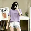 Camiseta Feminina Estilo Mãe de Comércio Exterior Transfronteiriço Moda Feminina Manga Curta Nova Tendência Jovem Slim Fit Top de Verão