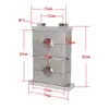 Abrazadera de tubo de aleación de aluminio de alta resistencia GB, abrazadera doble superior e inferior, abrazadera de fijación, soporte de agua, abrazadera doble de aleación de aluminio