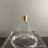 Em estoque 30 ml60ml frasco trapezoidal com tampa flip frasco triângulo frasco plano frasco spray cônico álcool gel para as mãos descartável