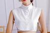 Camisa feminina de gola falsa para outono e inverno, suéter combinando, gola falsa, meia gola alta, renda, gola vertical, camisa de gola falsa feminina