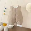 Macacões de Algodão com Ombros Largos para Bebês e Crianças Pequenas para Outono e Inverno para Homens e Mulheres, Macacões Casuais Quentes de Algodão, Macacões para Recém-Nascidos