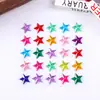 Venta al por mayor de fábrica coloridos pegatinas de ladrillo para niña con forma de corazón de melocotón, cuadradas, láser brillante, de cristal, pegatinas decorativas para funda de teléfono