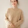 25 Prendas de Punto de Cachemira Gruesas Nuevas de Cuello Redondo para Mujer Sueltas de Punto Perezoso Otoño e Invierno Jerséis Retorcidos de Punto de Cachemira