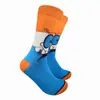 Modelos Transfronterizos de Comercio Exterior para Primavera, Otoño e Invierno Hombres y Mujeres Tendencia de Dibujos Animados Calcetines de Media Pantorrilla Calcetines de Algodón Sitio de Suministro