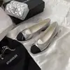 Zapatos planos para mujer estilo piel de oveja súper suaves con bloques de color, zapatos de ballet con lazo suave, mocasines planos para el trabajo