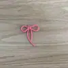 Ornamentos de Laço de Fita Coloridos para Pendurar em Buracos Acessórios DIY Liga Cadeia de Celular Pulseira Colar Pingente Charme de Bolsa