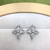 Joyas hechas a mano DIY aretes de perlas, soportes vacíos para aretes de perlas, accesorios de aretes de flor tridimensional vintage al por mayor