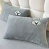 Funda de Almohada de Coral Fleece Antiestática 2026 Estilo Nuevo, Funda de Almohada Engrosada y Forrada de Fleece, Cubierta para Almohada de Invierno, Pieza Única