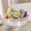Cesta para Snacks Estilo Escandinavo Cesta de Almacenamiento Tejida Simple de Cuerda de Algodón Cesta para Artículos Varios de Escritorio para Hogar Fresco Mesa de Centro para Snacks y Café