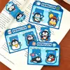 Marcador Magnético de Pingüino para Estudiantes, Lindo y Único Clip Doble Magnético para Página de Libro, Regalo de Papelería, Marcador de Dibujos Animados de Alto Valor