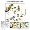 Adesivos de parede autoadesivos divertidos de animais de desenho animado leão macaco galhos brincar fundo de casa decoração adesivos de parede fabricantes