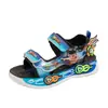 Sandálias Infantis Verão 2025 Novas Desenho Animado Sapatos Casuais Infantis Crianças Médias e Grandes Sapatos Esportivos de Praia Sapatos de Menino Tendência