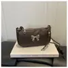 2026 Nova Bolsa Transversal Mini Casual Moda Chique Bolsa de Ombro Único Laço Bolsa de Braço Chique Tendência Bolsa Transversal