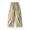 Pantalones Cargo Estilo Retro Americano de Otoño para Niñas 2026 Nuevos Pantalones de Exportación para Niños Pantalones Casuales de Paracaidista para Niños Grandes de Primavera y Otoño