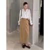 Falda Midi Estilo Francés Adelgazante Nueva de Verano 2026 para Transmisión en Vivo y Distribución [Cinturón Gratis Incluido]
