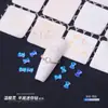 Mini Pequeno Grande Fundo Plano Forma Especial Diamante Elfo Quente Cor Aurora Vidro K9 Decoração de Unha Arte de Unha Joia Atacado