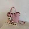 Bolsa Transversal de Ombro Versátil Nova Feminina 2026, Bolsa de Mão Nicho Retrô para o Dia a Dia, Bolsa Cesta de Legumes