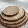 Virutas de madera redondas bricolaje anillos anuales virutas de madera fondo decorativo virutas de pino fundido virutas de madera pintadas a mano fabricantes venta al por mayor