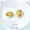 Gato de la Suerte Moneda Dragón Joyería DIY Accesorios Encantos de Dibujos Animados Antiguos Chapados en Oro Múltiples Opciones Chapado en Cobre Dorado Estilo Chino
