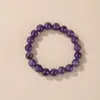 Pulsera Única de Amatista Natural, Círculo Único, Lisa y Redondeada, Textura Excelente, Textura Fina, Pulsera Versátil, Suministro Directo de Fábrica