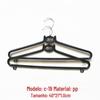Cabides de Plástico Preto para Lavanderias de Hotel, Cabides Sólidos que Não Marcam para Lavanderias a Seco, Cabides para Roupas, Atacado do Fabricante
