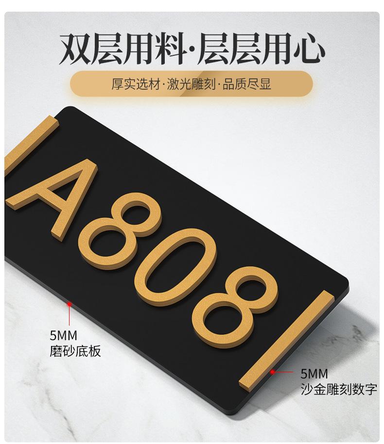 亚克力门牌