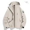 Camello mismo estilo chaqueta cortavientos funcional para exteriores para mujer traje tres en uno de plumón otoño e invierno a prueba de viento impermeable traje de montañismo abrigo para hombre