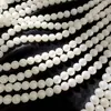 Contas Redondas de Cristal Branco Porcelana Acessórios para Joias Artesanais DIY Contas Soltas Materiais para Tecelagem de Pulseiras Venda por Atacado