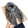 Lenço Fino de Linho Renda Algodão e Linho Xale Externo de Verão Feminino Moda Primavera & Outono Lenço de Seda de Alta Qualidade Lenço de Gaze